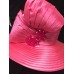 New Whittall And Shon Hot Pink Hat With Bow Beading Rhinestones Adjustable  eb-30547144